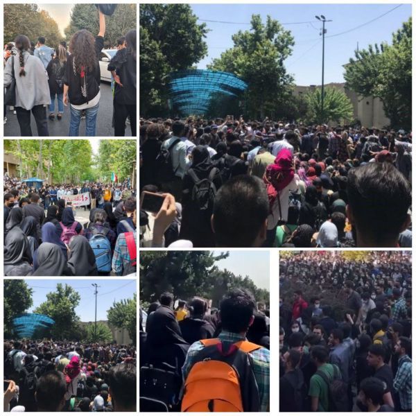 تداوم اعتراضات مردم در کردستان و ایران و عقب نشینی و فرار نیروهای امنیتی رژیم.